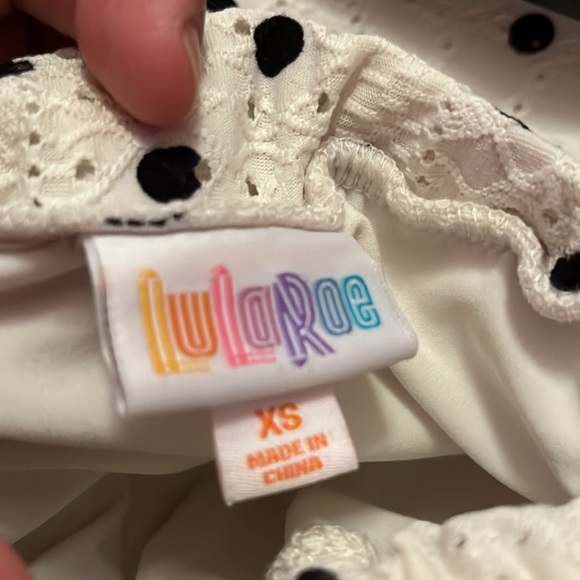 Maxi skirt or dress white with black polka dots. - Picture 5 of 7